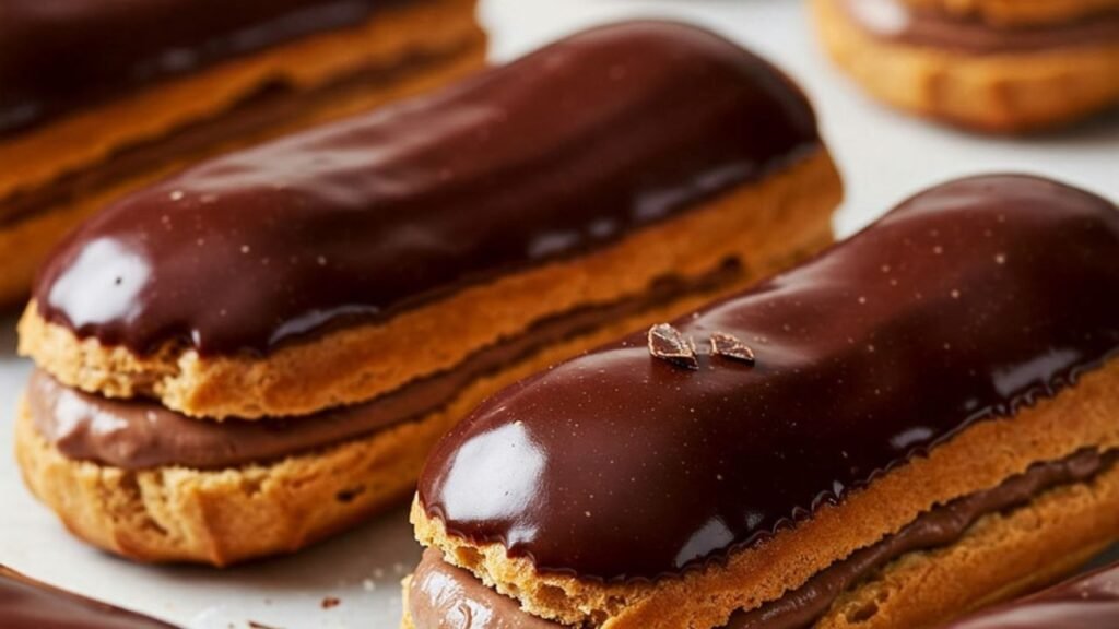 Indulge in the classic elegance of Chocolate Eclairs